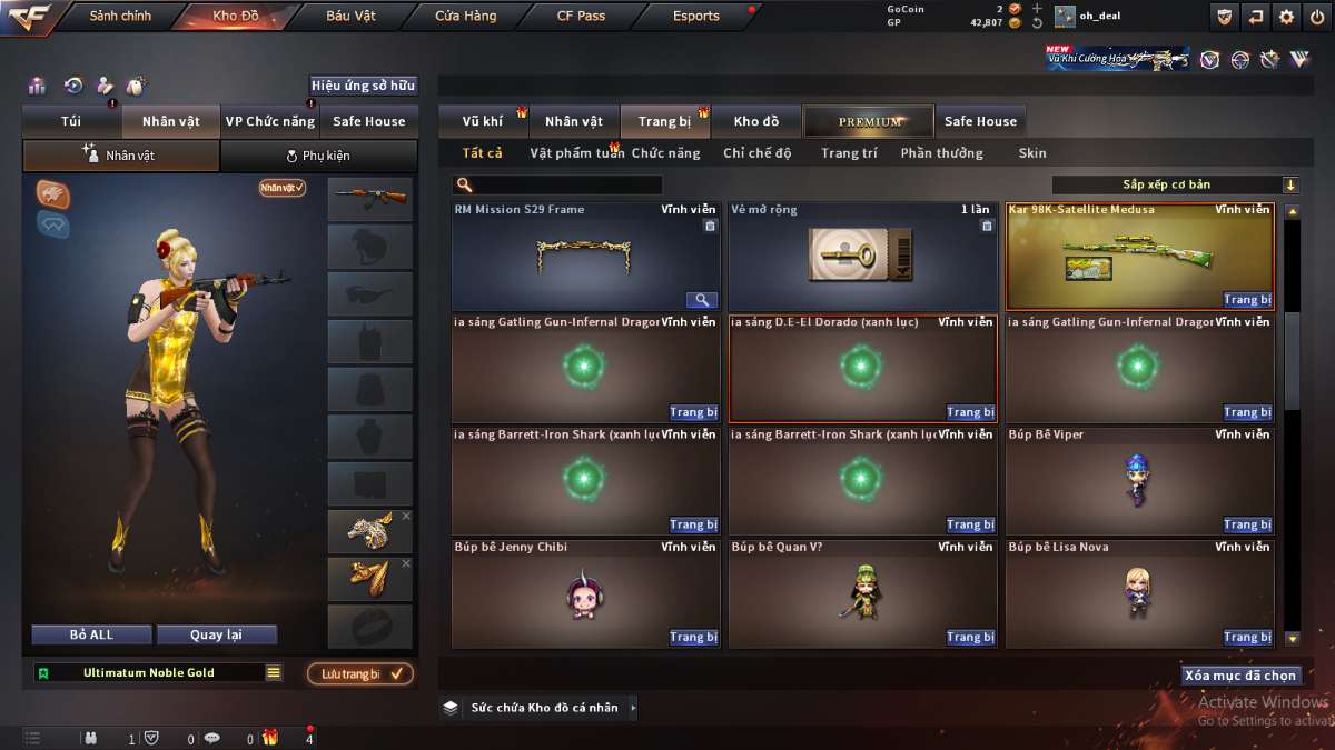 shop acc cf uy tin gia re